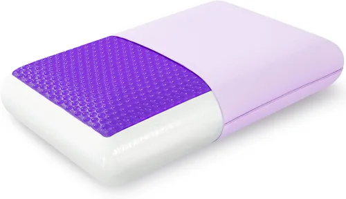 Vista 11 de EGOHOME Almohada de espuma viscoelástica de gel refrescante, funda de enfriamiento reversible, soporte para el cuello para dormir de lado, espalda