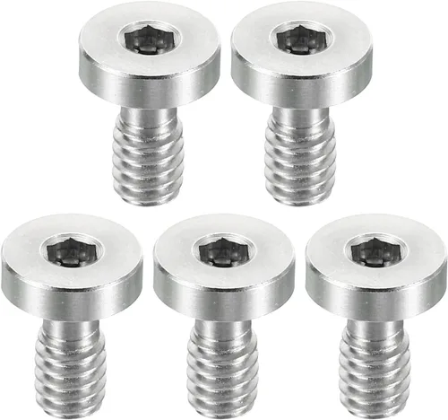 Vista 6 de PATIKIL Tornillo trípode de liberación rápida para cámara de 1/4"-20 roscas de 0.512 in de longitud, paquete de 5 tornillos hexagonales de acero