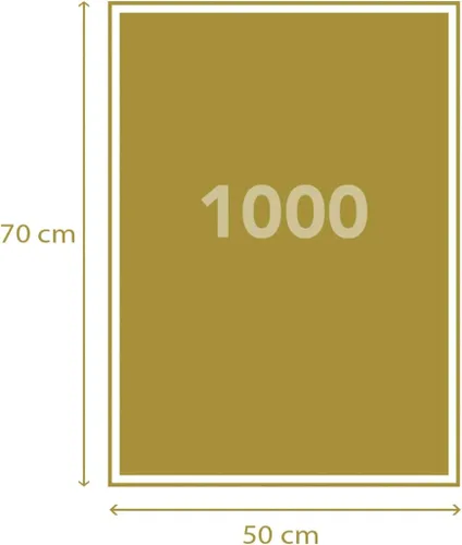 Vista 6 de Clementoni Gustav Klimt The Kiss Puzzle 1000 piezas para adultos mayores de 18 años Art Nouveau Gold Póster incluido en el marco Reciclado FSC