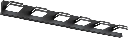 Vista 27 de SineRise - Moderna lámpara LED para tocador de baño (2 luces, 39.4 cm, regulable), iluminación de pared de baño moderna de acrílico cepillado sobre