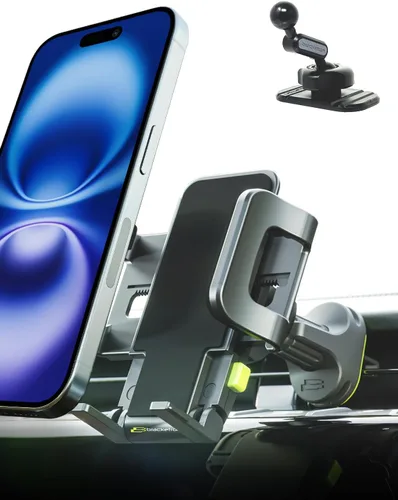 Vista 11 de Bracketron TripGrip - Soporte de teléfono para teléfono celular para salpicadero y parabrisas, liberación con una sola mano, rotación de 360°