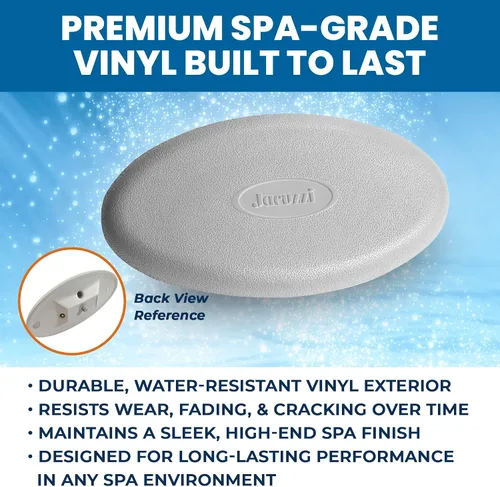 Vista 4 de Jacuzzi 2472-824 - Reemplazo de montaje trasero de inserto de almohada J-300 2014-2025 Headrest Assembly, Includes Insert And Mount, Uv-Resistant