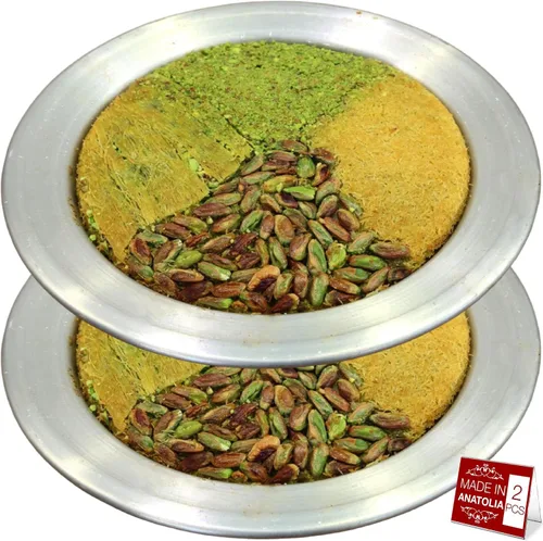 Vista 9 de Hakan Kunafa - Platos de servir para Kataifi Sartén de aluminio para hornear y servir Kunefe Molde para masa Knafeh Phyllo Fillo Plato