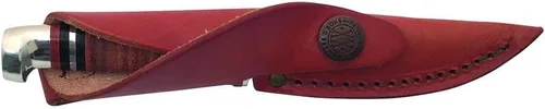 Vista 2 de Funda de piel pequeña para cuchillo de cazador