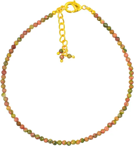 Vista 7 de TGH Pulsera de cuentas naturales con piedras preciosas microfacetadas, joyería para ella, cristales curativos energéticos de piedra natal, cadena