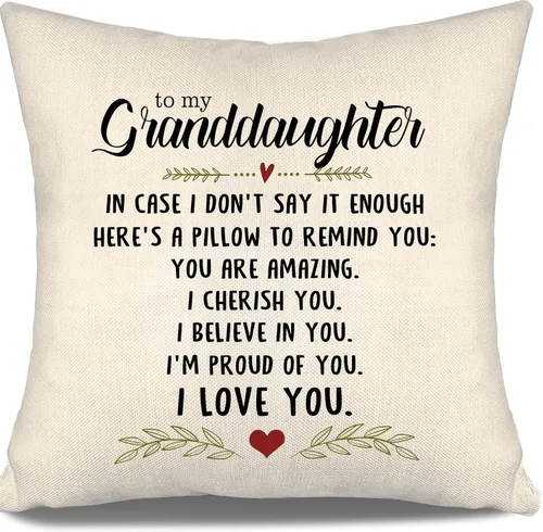 Vista 9 de En caso de que no lo diga lo suficiente aquí hay una almohada para recordarte que eres increíble, te aprecio, te quiero. Funda de almohada para tía