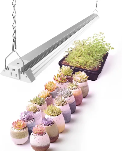 Vista 15 de Barrina TX-S60 Luz de crecimiento de 4 pies para plantas de interior, 240W (4 x 60W, equivalente a 1680W), alto PPFD, espectro completo con LEDs