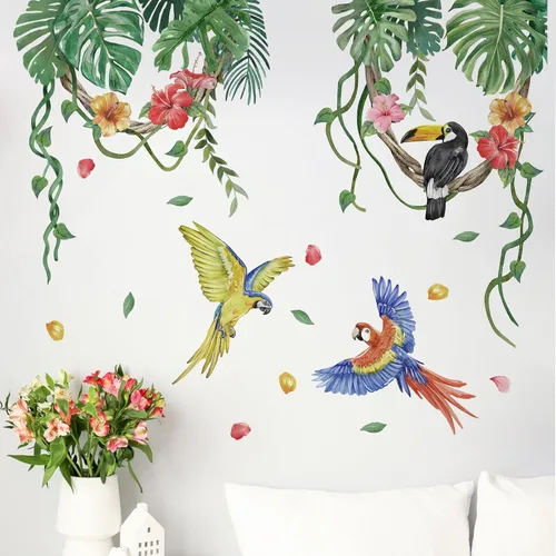 Vista 9 de Yovkky Calcomanías de pared de plantas en maceta de gatos negros, caricaturas, gatito, bonsái, guardería, sala de juegos, decoración de cactus