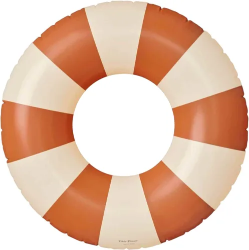 Vista 38 de Petites Pommes Flotador de piscina a rayas para niños y niños pequeños, tubo interior duradero, diseño de rayas clásico impreso a mano, dona