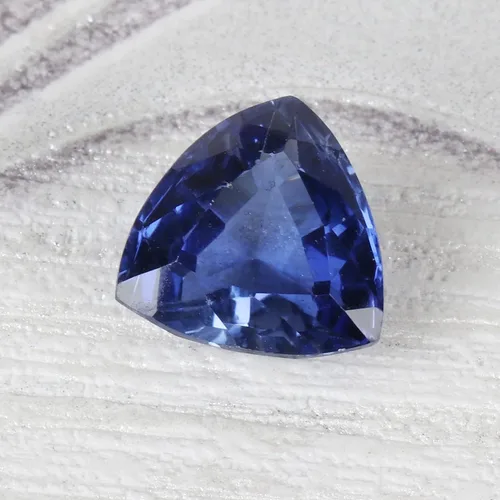Vista 6 de GEMHUB Piedra preciosa de zafiro azul de corte elegante, piedra preciosa de zafiro azul para la fabricación de joyas, Gema, zafiro azul
