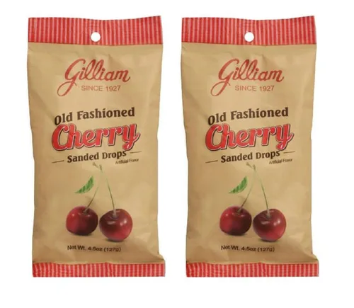 Vista 4 de Gilliam Old Fashioned - Gotas lijadas con sabor a cereza (bolsa de 4.5 onzas) (cereza, 4.5 onzas)