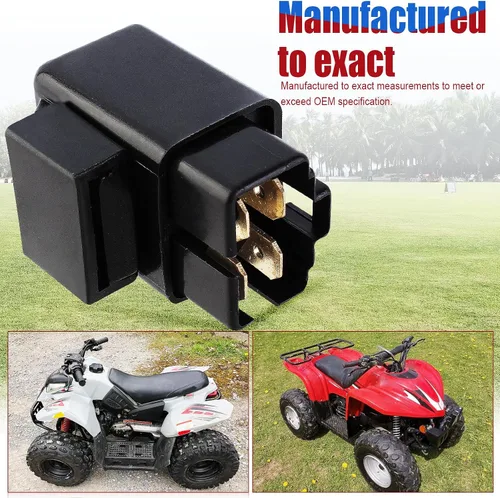Vista 6 de Solenoide de relé de arranque compatible con Yamaha Grizzly Kodiak Moto-4 Raptor Razz Terrapro Trailway Timberwolf V-max Vino Warrior Wolverine