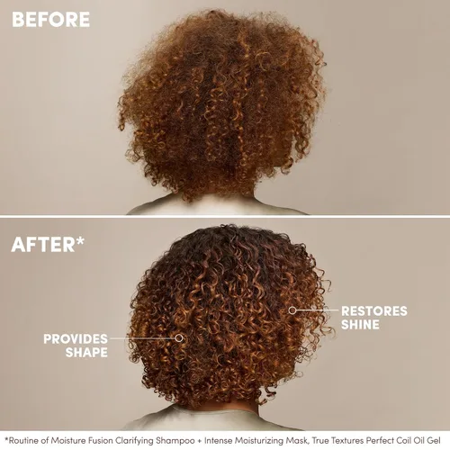 Vista 3 de Mizani True Textures Perfect Coil Oil Gel - Curly Hair Gel for Wash and Go Styles, with Olive & Coconut Oil, Anti Frizz, Silicone-Free, No Drying