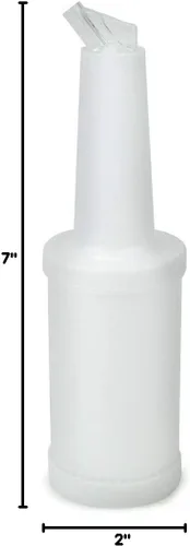 Vista 9 de AME D'ESSENCE (6-PCS-1 Qt) White Store N Pour - Contenedores para botellas con boquilla Flow-N-Stow para jugo de fruta y licor, botellas de 1 cuarto