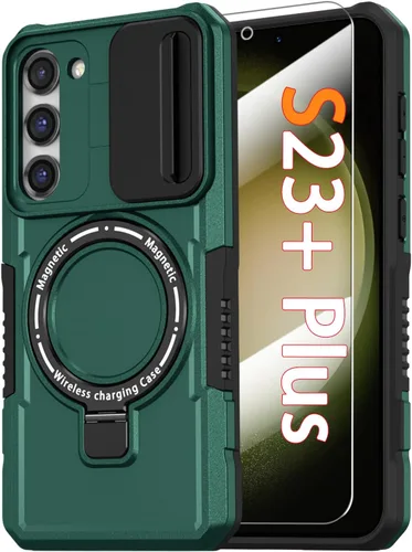 Vista 36 de Funda magnética para Samsung Galaxy Note 20 Ultra con soporte de anillo [con protector de pantalla] [Compatible con carga inalámbrica MagSafe] Funda