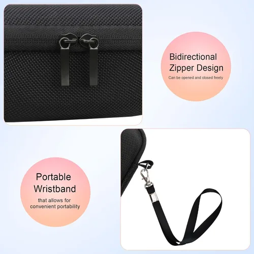 Vista 4 de Elonbo Funda para cámara digital Canon PowerShot G7 X Mark III/G7 X Mark II/Canon Powershot SX740 HS/ SX730 HS/ SX720 HS - Funda de transporte