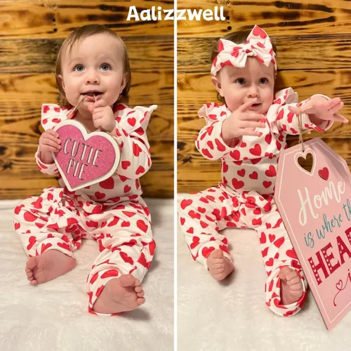 Vista 2 de Aalizzwell Conjunto de mameluco acanalado para bebé recién nacido prematuro para otoño e invierno