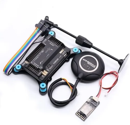 Vista 14 de Accesorios para drones APM2.8 para controlador de vuelo Ardupilot + para M8N GPS brújula integrada + soporte GPS + amortiguador para cuadricóptero