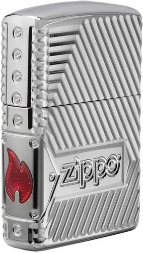 Vista 12 de Zippo Encendedor de bolsillo con diseño de patrón de 540 colores que brilla en la oscuridad Logotipo de 540 colores que brillan en la oscuridad