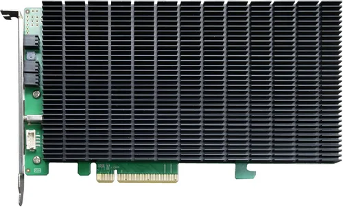 Vista 2 de Highpoint Technologies M.2 SSD6204A NVMe Boot RAID Controller de 4 puertos para VMware ESXi y sistemas de virtualización, color verde