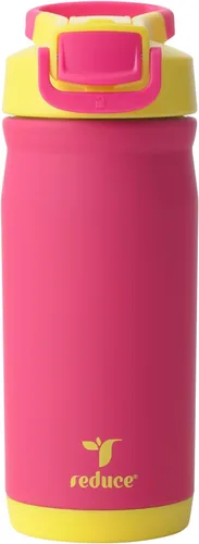 Vista 14 de Reduce Hydrate Pro Kids - Botella de agua aislada de acero inoxidable de 14 onzas con pajilla, vaso a prueba de derrames para niños, retención