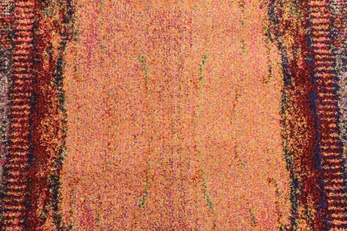 Vista 6 de Unique Loom Estrella Collection - Alfombra de área rústica, envejecida, moderna, abstracta, 3 pies 3 pulgadas x 5 pies 3 pulgadas, naranja/negro