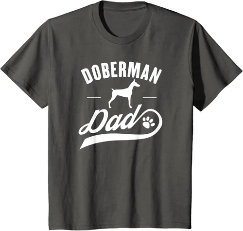 Vista 42 de Doberman Dad - Camiseta para amante del dueño del perro, Negro, S