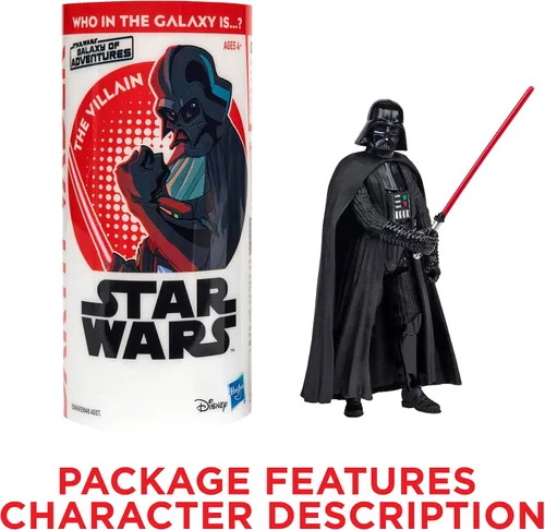 Vista 10 de STAR WARS Galaxy of Adventures Darth Vader Figura de acción de 3.75 pulgadas y mini cómic
