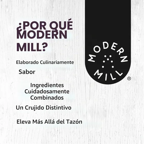 Vista 8 de Modern Mill Complemento para Ensalada Antioxidante de Gourmet Nut - Mezcla de Frutos Secos (Almendras), Arándanos Secos y Azucenas, Semillas