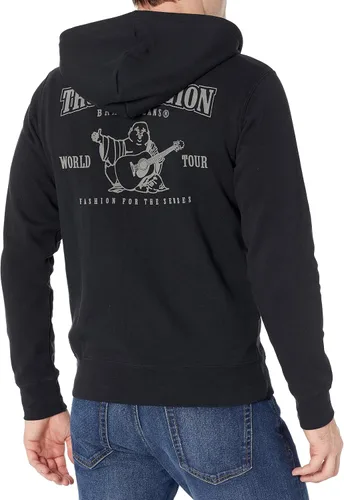 Vista 2 de True Religion Men's Logo Buddha Zip Hoody