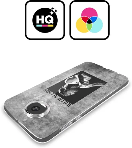 Vista 2 de Head Case Designs Officially Licensed Willie Nelson Black and White Grunge Soft Gel Case Compatible with Motorola Moto G52