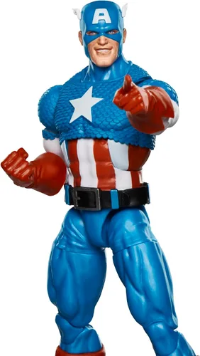Vista 8 de Marvel Legends Series Capitán América, Avengers Retro Marvel Comics Secret Wars Figura de acción coleccionable de 6 pulgadas con escudo