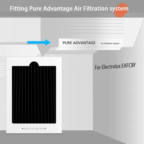 Vista 3 de SEISSO Filtro de aire de repuesto para refrigerador, filtro de carbón activado compatible con Frigidaire y Electrolux Pure Air que reduce los olores