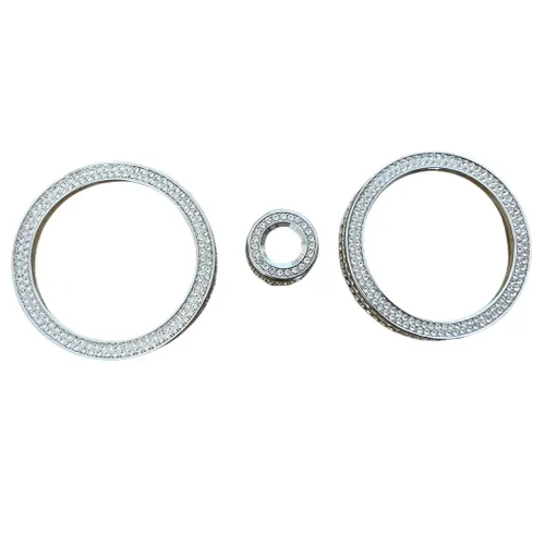 Vista 3 de Compatible con Range Rover Velar Evoque 2020-2022, accesorios brillantes para interior de automóvil, perilla de aire acondicionado, accesorios