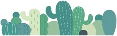 Vista 10 de Paneles de pared 3D de dibujos animados de cactus 3D, pegatinas de pared suaves anticolisiones/papel pintado, acolchado de pared para jardines