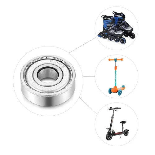 Vista 5 de 608-Z Rodamientos de patineta miniatura sellados blindados - 0.315x0.866x0.276 in, 10 unidades, utilizados en maquinaria de longboard y scooters