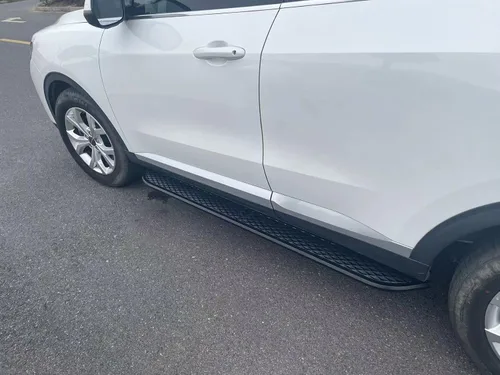 Vista 6 de Se adapta a Nissan Rogue X-Trail 2014-2020 doble cabina carriles laterales estribos barras Nerf (con soportes)
