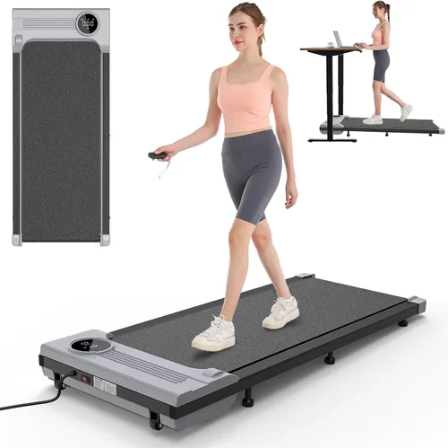 Vista 9 de ANCHEER Walking Pad 3.0HP Under Desk Treadmill 300lbs Weight Capacity with Remote Control, Compact Electric Treadmills for Home/Gym/Office with LED