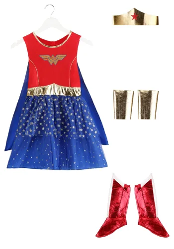 Vista 9 de Disfraz con capa de Wonder Woman para niñas Multicolor