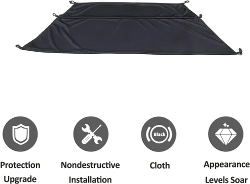 Vista 7 de Cubierta de carga para maletero de automóvil compatible con Chevrolet Corvette C7 2014-2019, protección retráctil de seguridad para maletero