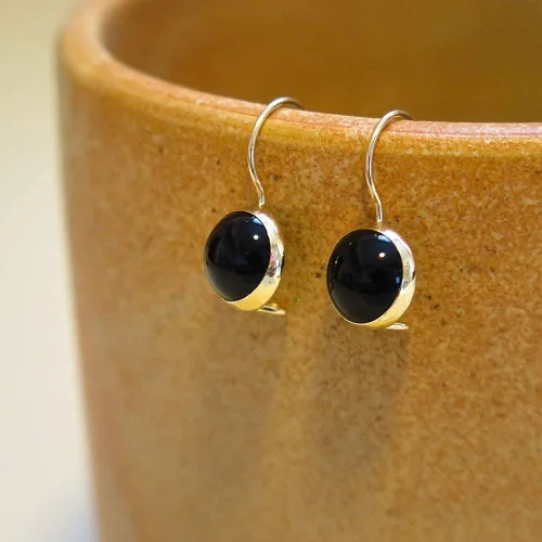 Vista 32 de 14K Gold Gemstone Drop Earrings - Birthstone Dangle - Solid Yellow Gold Dangle Earrings - Dainty Handmade Wedding Jewelry - Perfect Bridal or