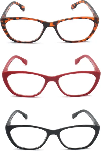 Vista 2 de Gafas de lectura de ojo de gato para mujer con bisagra de resorte