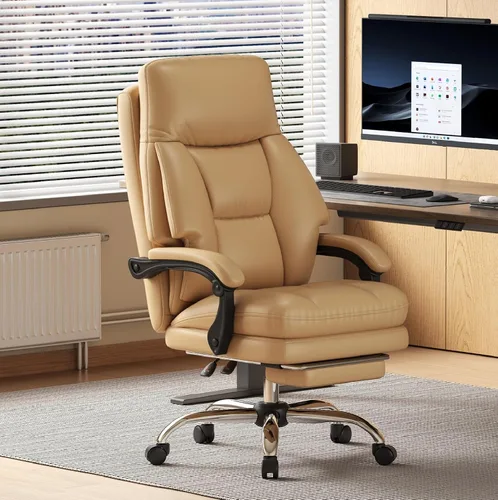 Vista 12 de Silla de oficina Criss Cross, reposabrazos abatibles para mascotas y sentarse con patas cruzadas, silla ergonómica ejecutiva