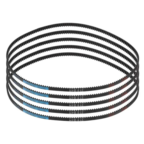 Vista 13 de uxcell 4 piezas HTD-3M Correa de Distribución de Goma 48 Dientes, Longitud de Paso 144mm x Ancho 6mm x Altura 2.4mm, Correa de Polea de Distribución