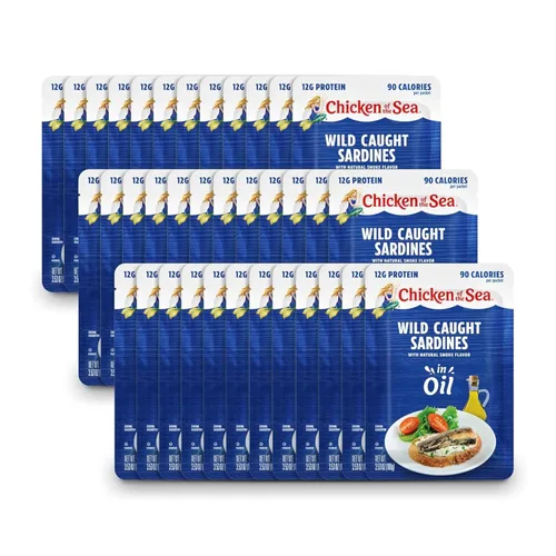 Vista 18 de Chicken of the Sea - Sardinas en salsa picante de Louisiana, 3.53 onzas. Paquete (Caja de 36), Sardinas capturadas en el medio silvestre