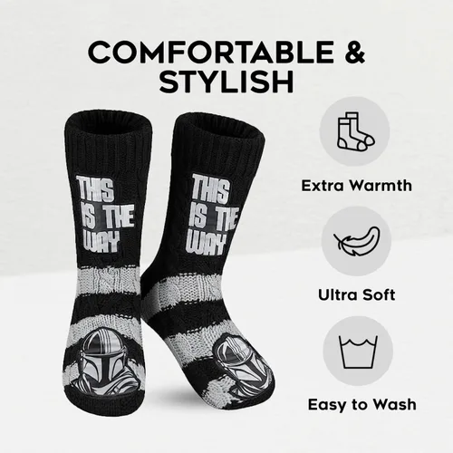 Vista 3 de Disney The Mandalorian Fluffy Socks