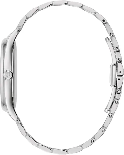 Vista 2 de Bulova Ladies Classic Diamond Dial Stainless Steel 3-Hand Calendar Date Quartz Watch