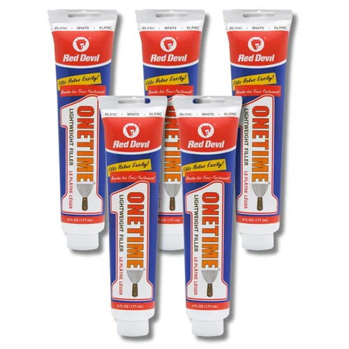 Vista 13 de Red Devil 0541 ONETIME Spackle ligero para reparación de paredes, masilla para agujeros en paneles de yeso, 1 galón, blanco, fabricado en EE. UU