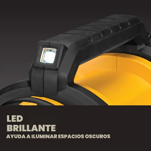 Vista 3 de DEWALT Inflador de neumáticos, compresor de aire portátil de 20V MAX, bomba de aire para automóvil con apagado automático, luz LED, solo herramienta