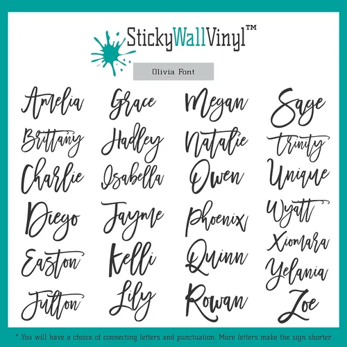 Vista 4 de Letrero de nombre acrílico personalizado, 35 fuentes, nombre personalizado, logotipo comercial